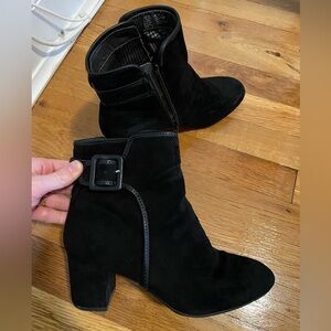 White Mountain Black Ankle Booties